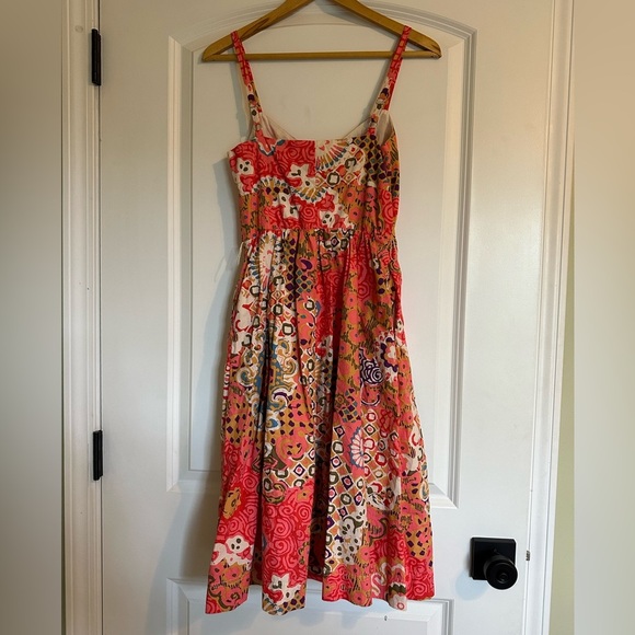 J. Crew Button Front Sundress in Poplin Paisley - Picture 5 of 8